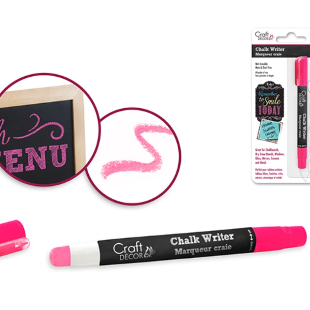 Chalk Writer Blister-Carded Neon Pink